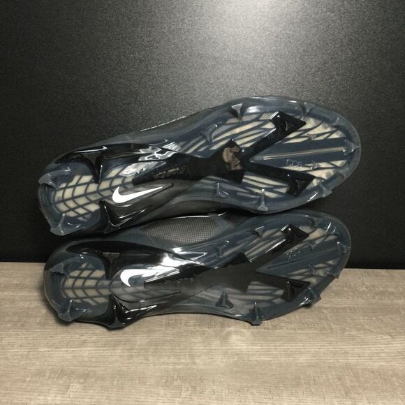 Nike Alpha Menace Elite 3 Flyknit Football Cleats CT6648-010 Black Men's Size 12 - Picture 6 of 7